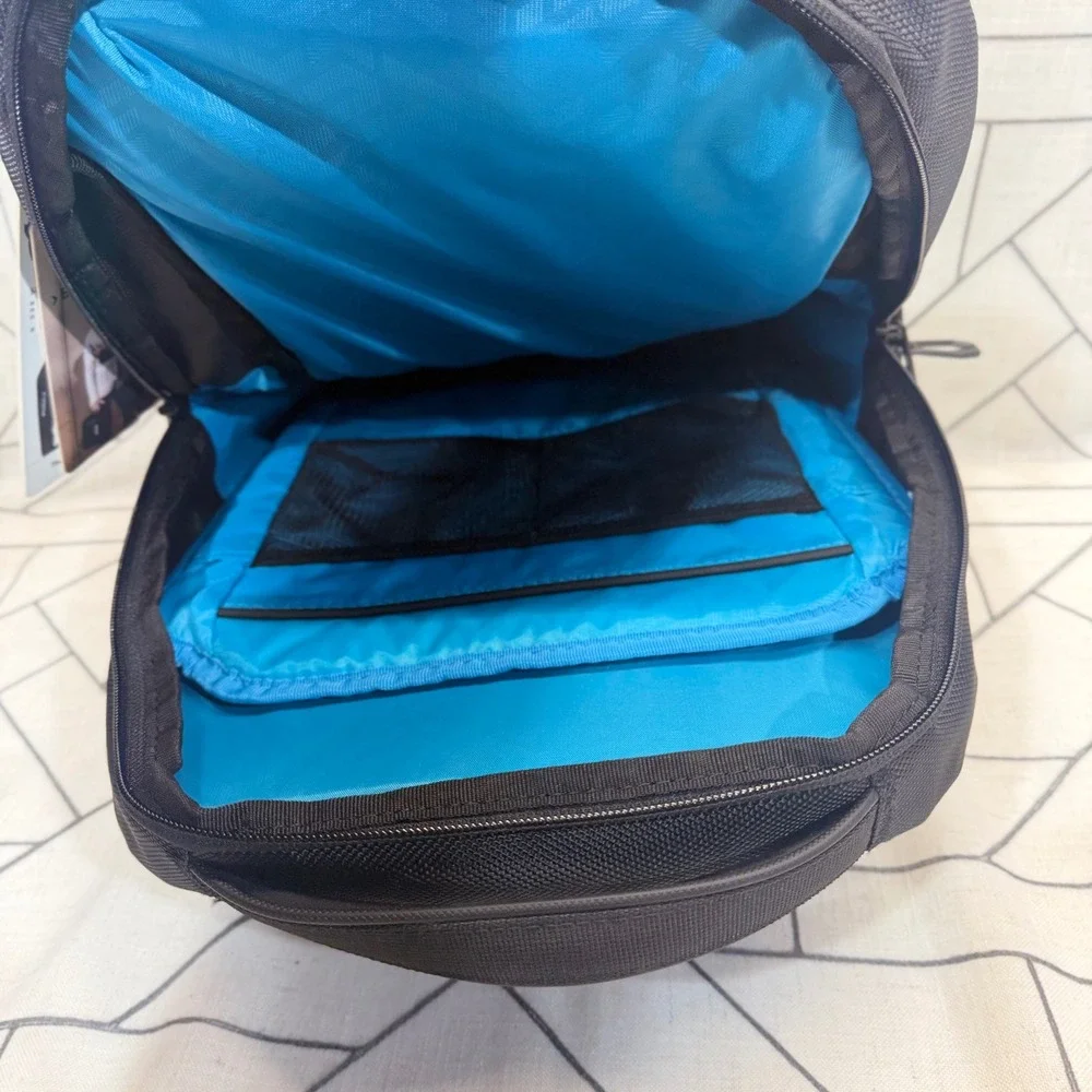 Thule Accent Backpack 23L Black Laptop Tablet SafeZone Plante Moran Logo NEW